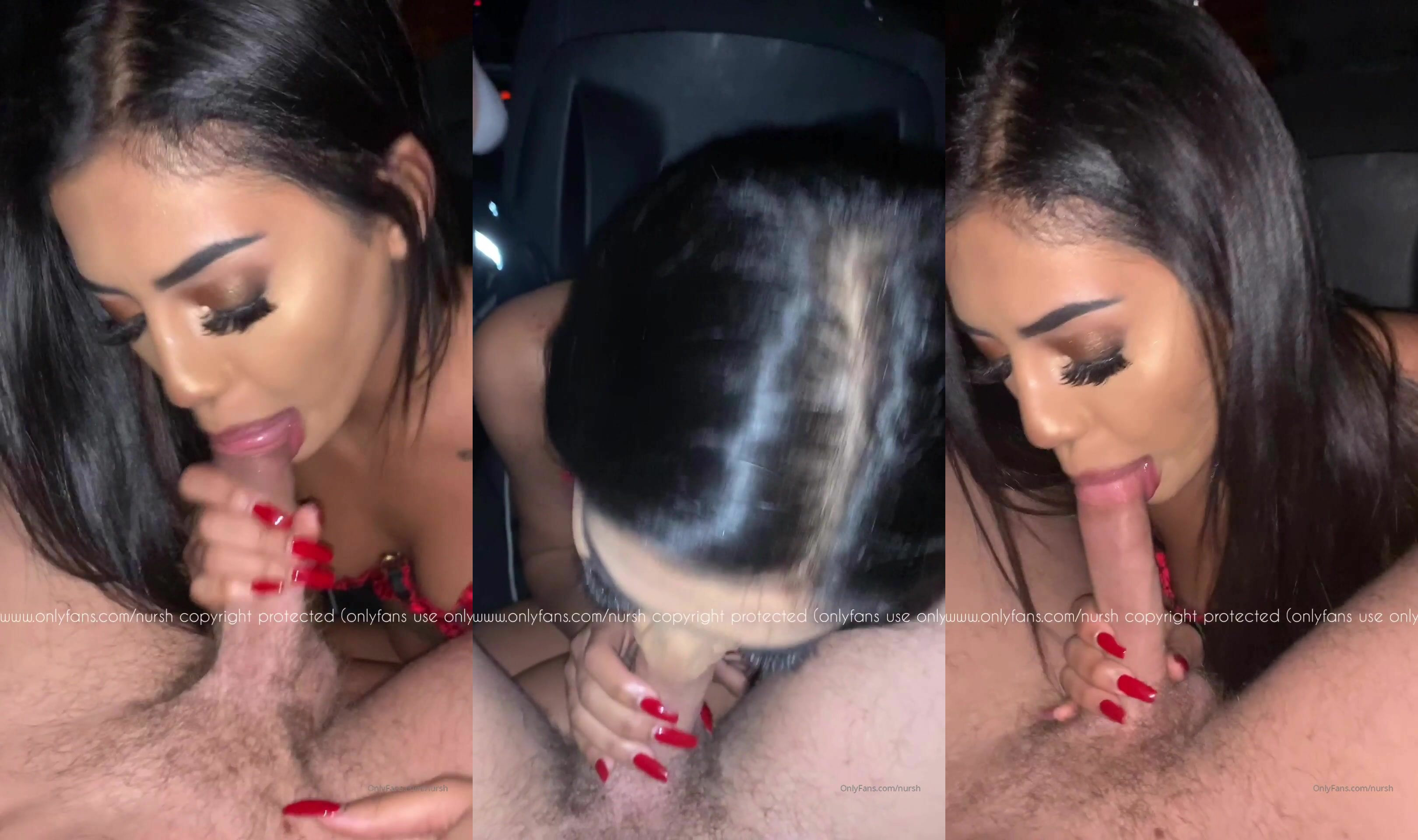 Naughty Nursh Deepthroats Cock In Bedtime