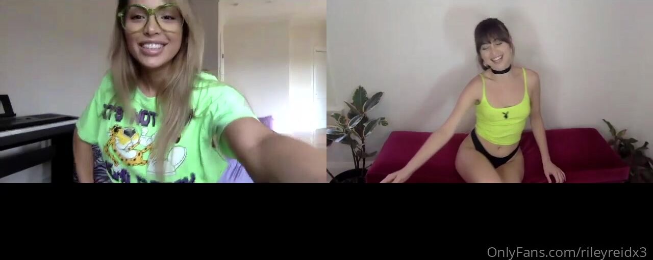 Maddy Belle And Riley Reid Masturbate On Zoom