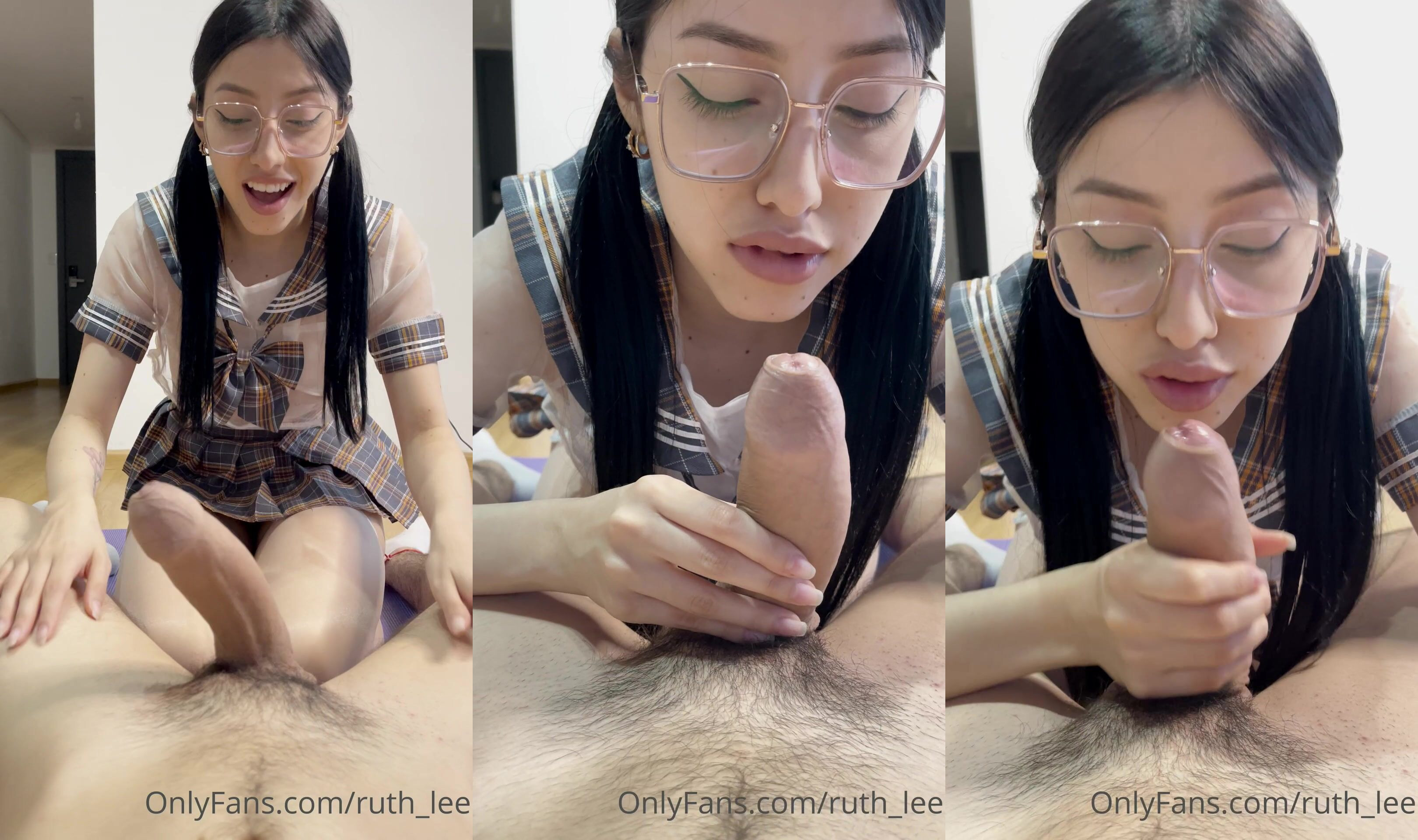 Nerdy Ruth Lee Blowjob POV