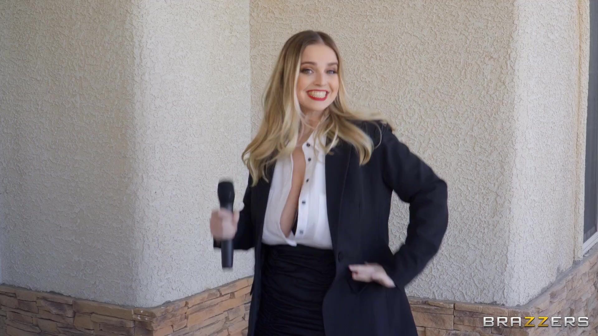 Reporter Codi Vore And Cherie Deville Ride Mick Blue's Cock