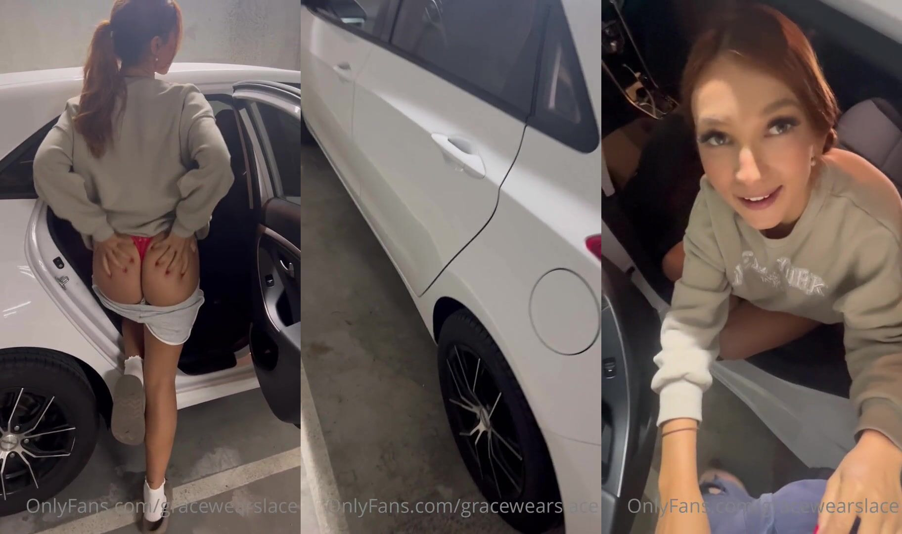 Gracewearslace Fucks In The Parking Lot