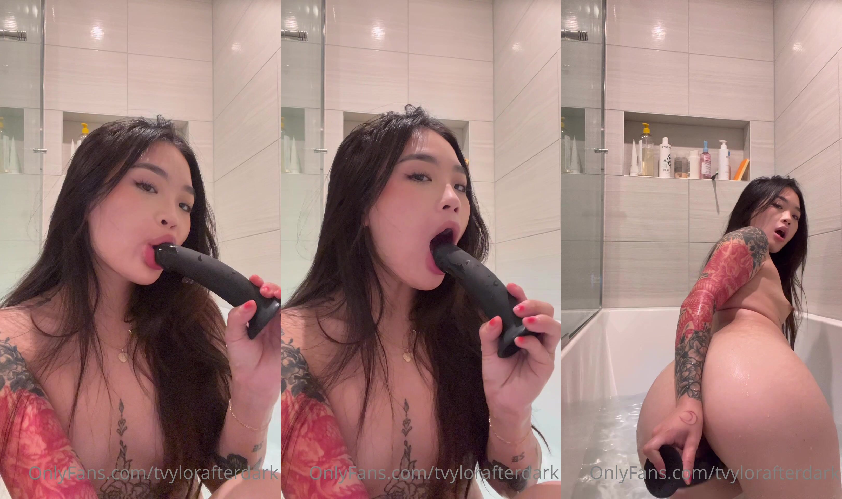Tvylor Afterdark Has Some Fun With A Dildo