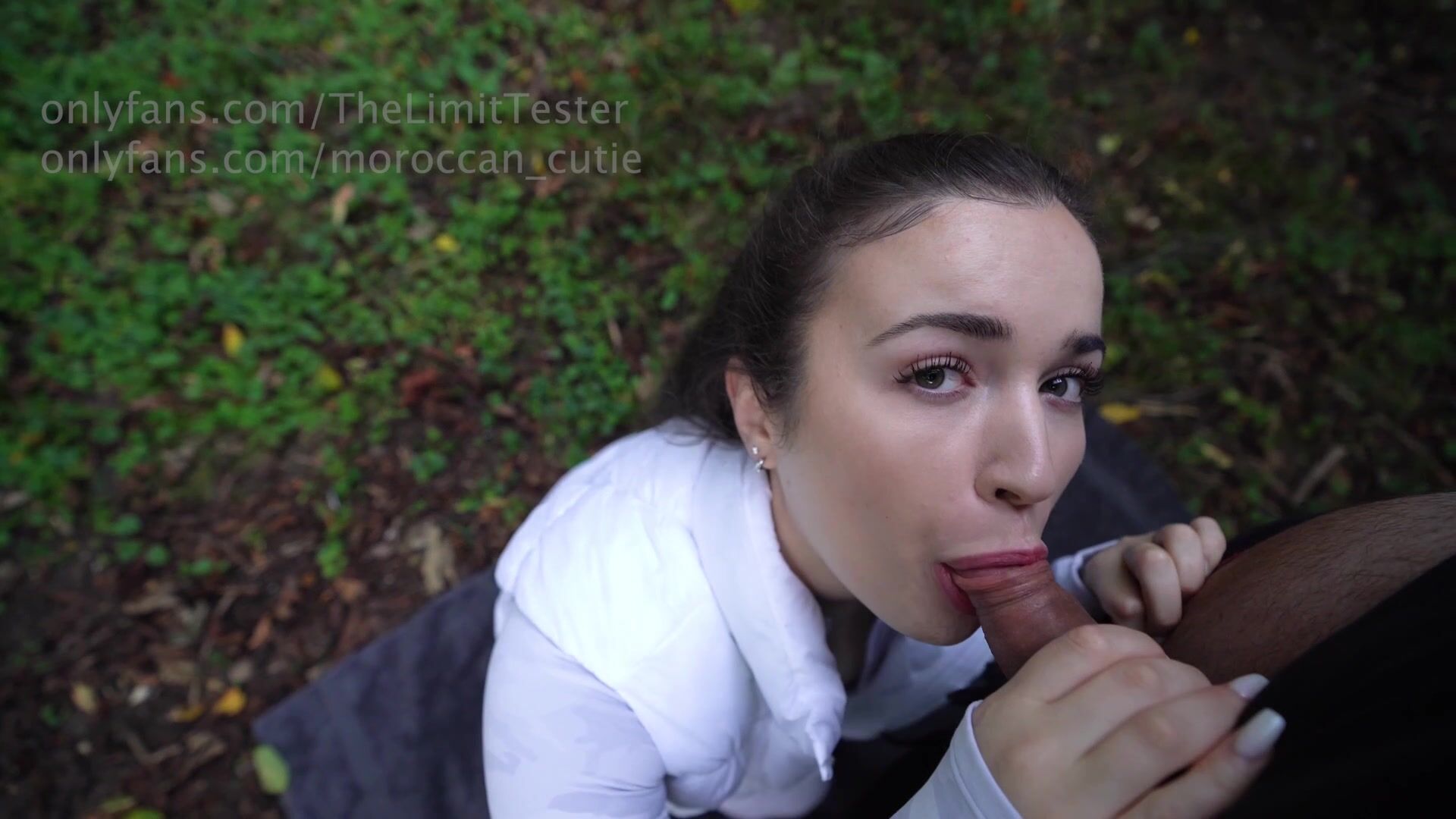 Moroccan Cutie Sucks A Cock In The Forest