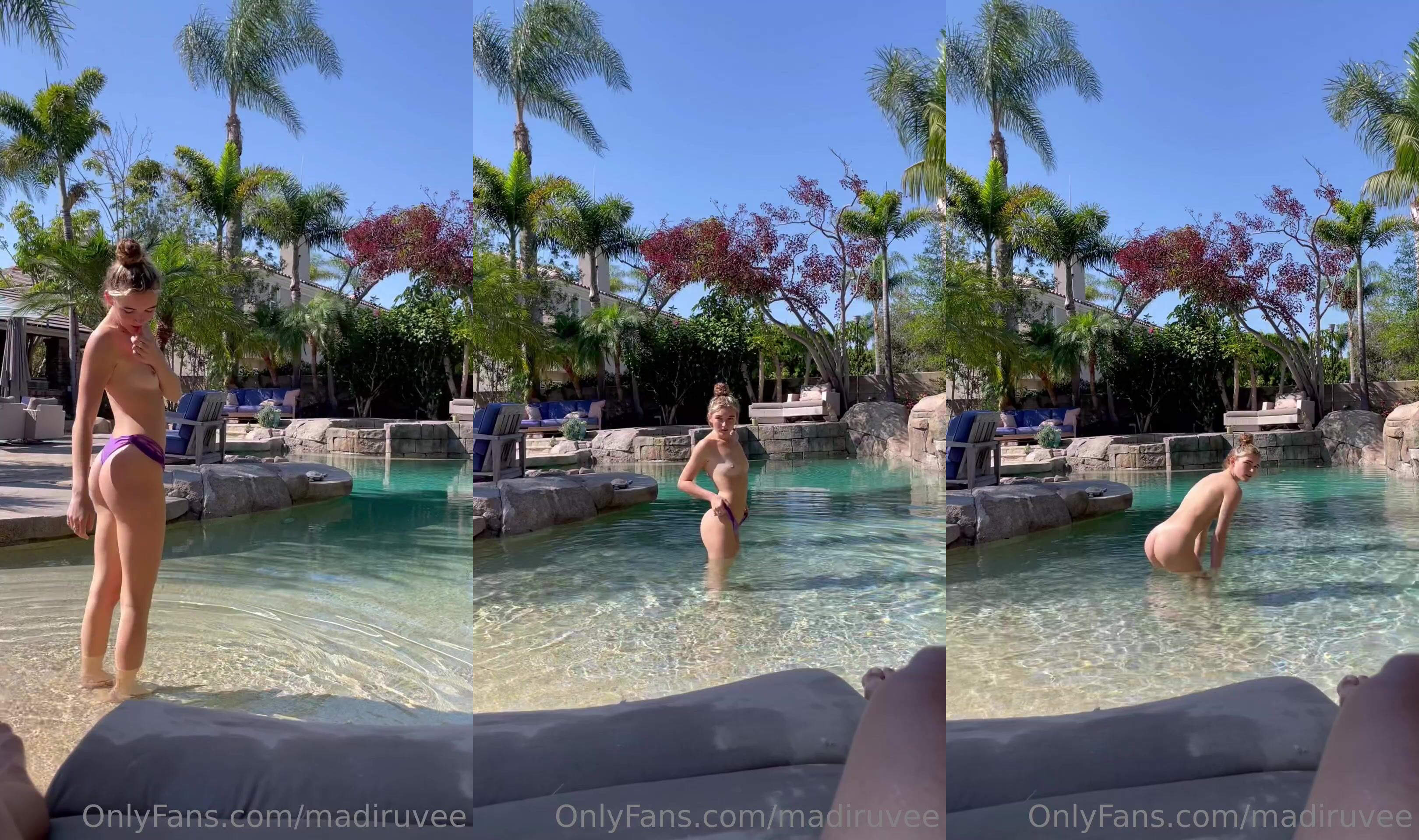 Madiruvee Blowjob And Riding At The Pool
