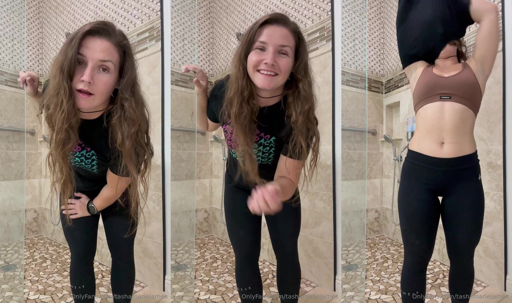 Tasha Marie James Shows How She Showers