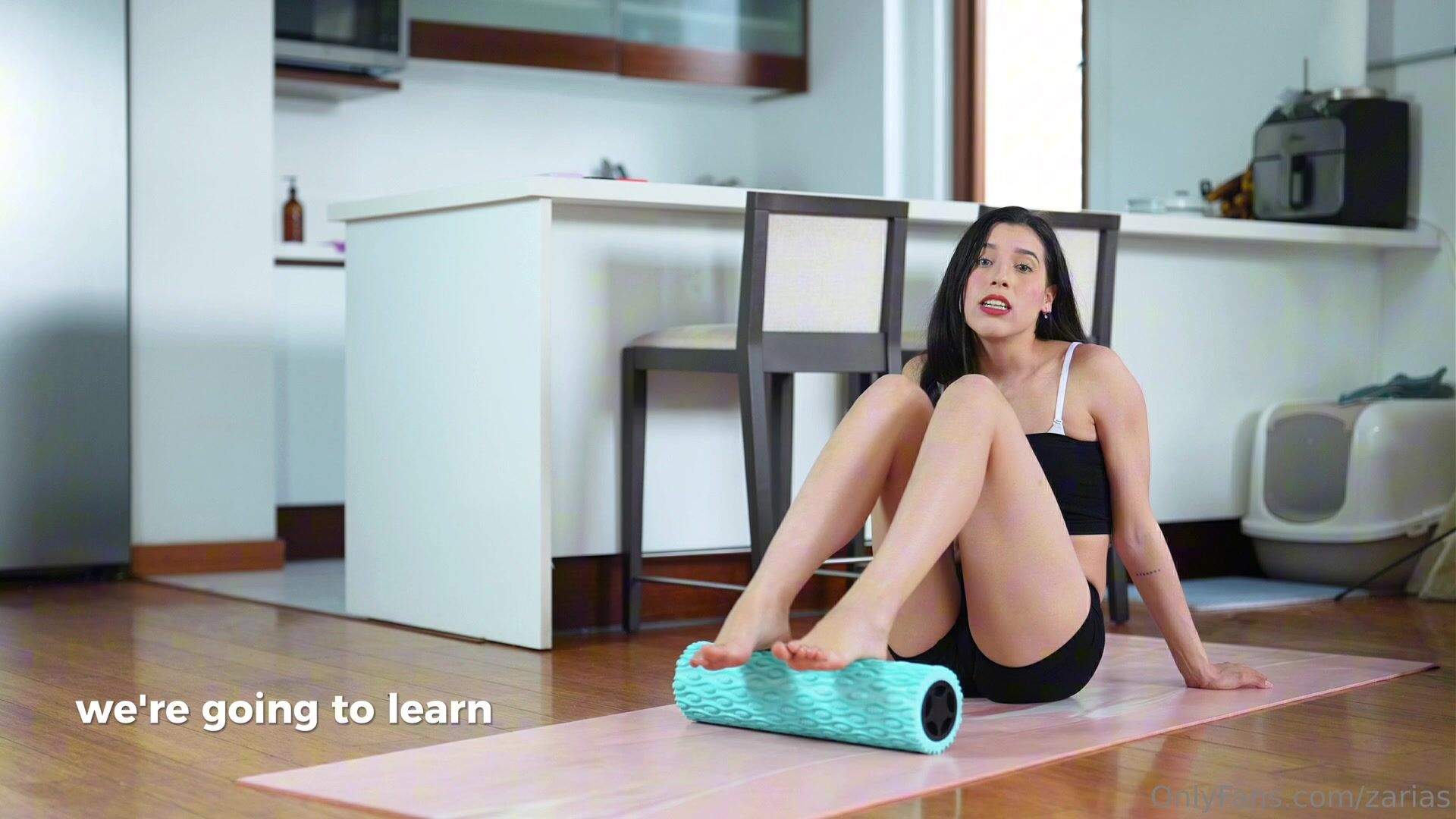 Maybe Zarias Doing Yoga At Home