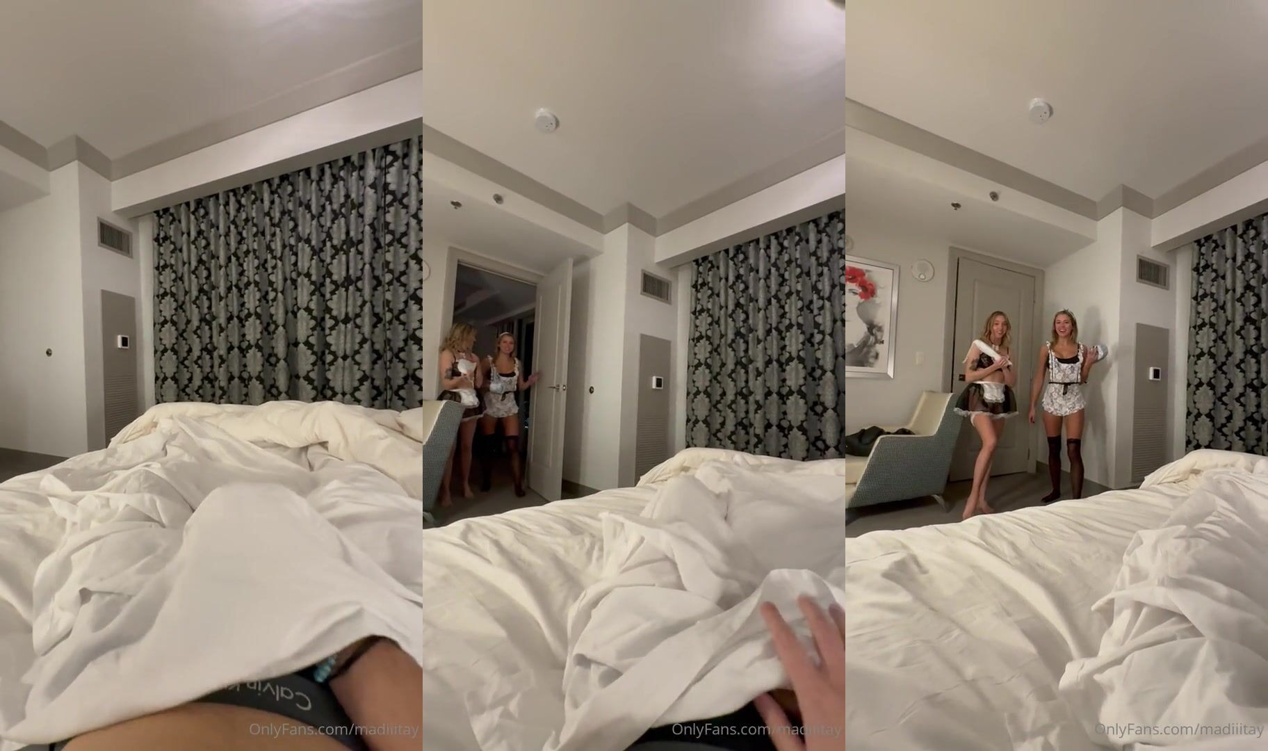 Maids Madiiitay And Catherine Chase In A Threesome POV