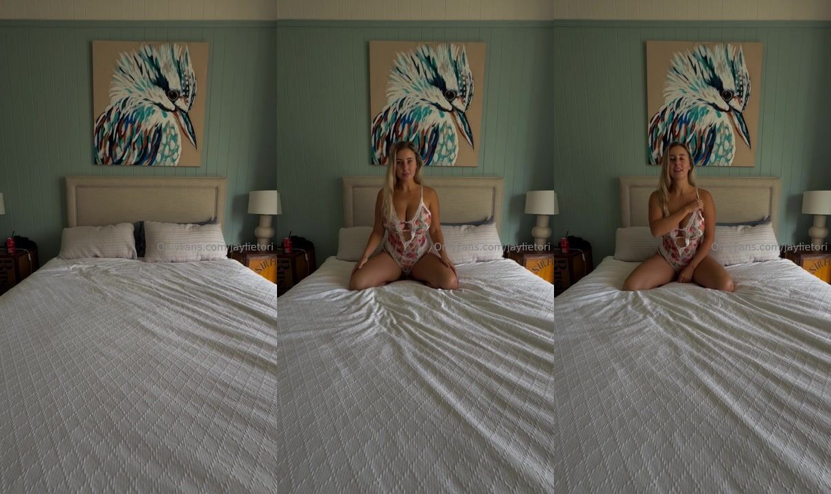 Jaylietori Touches Her Tits While Stripping