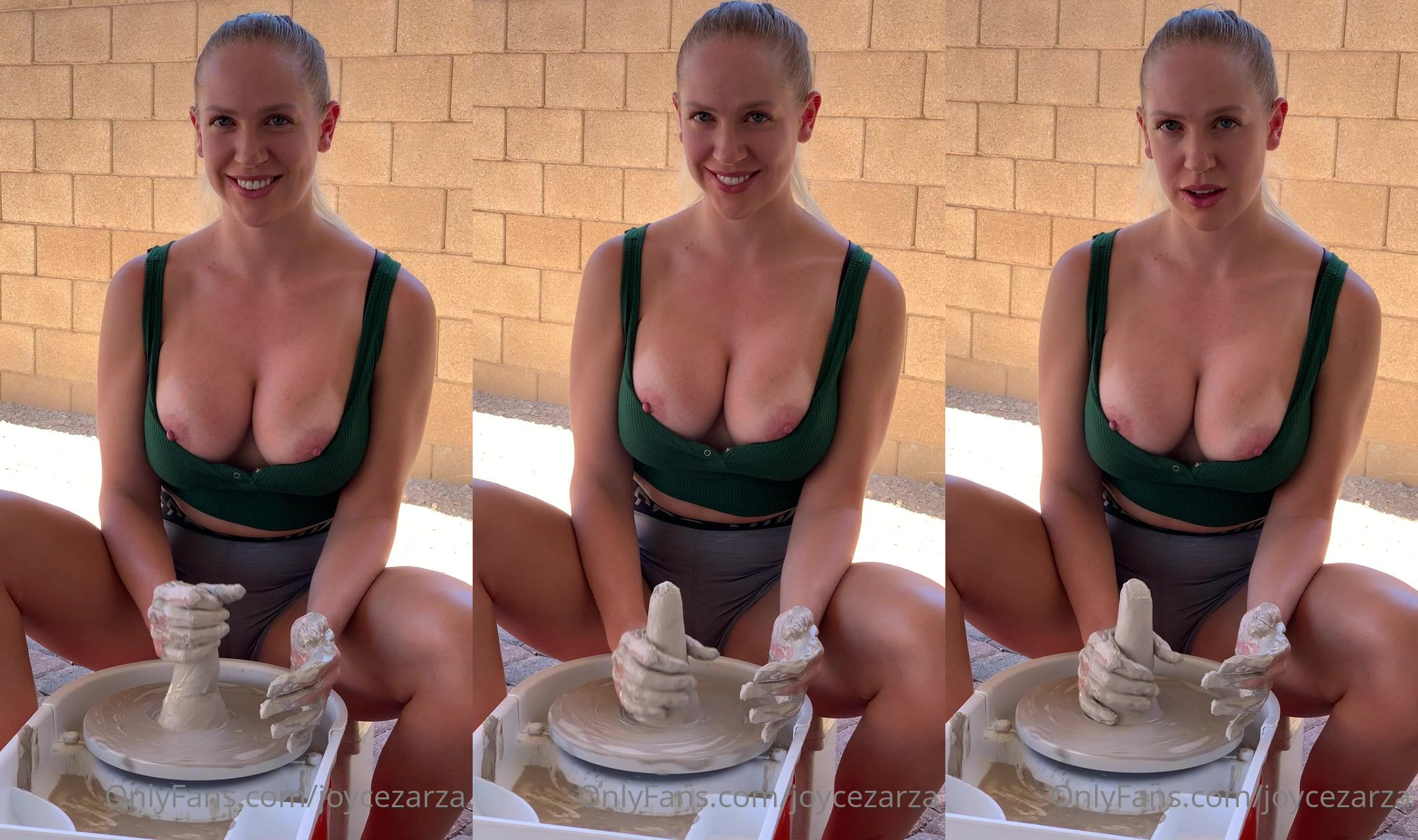 Joycezarza Being Naughty Bitch In Her Pottery Class