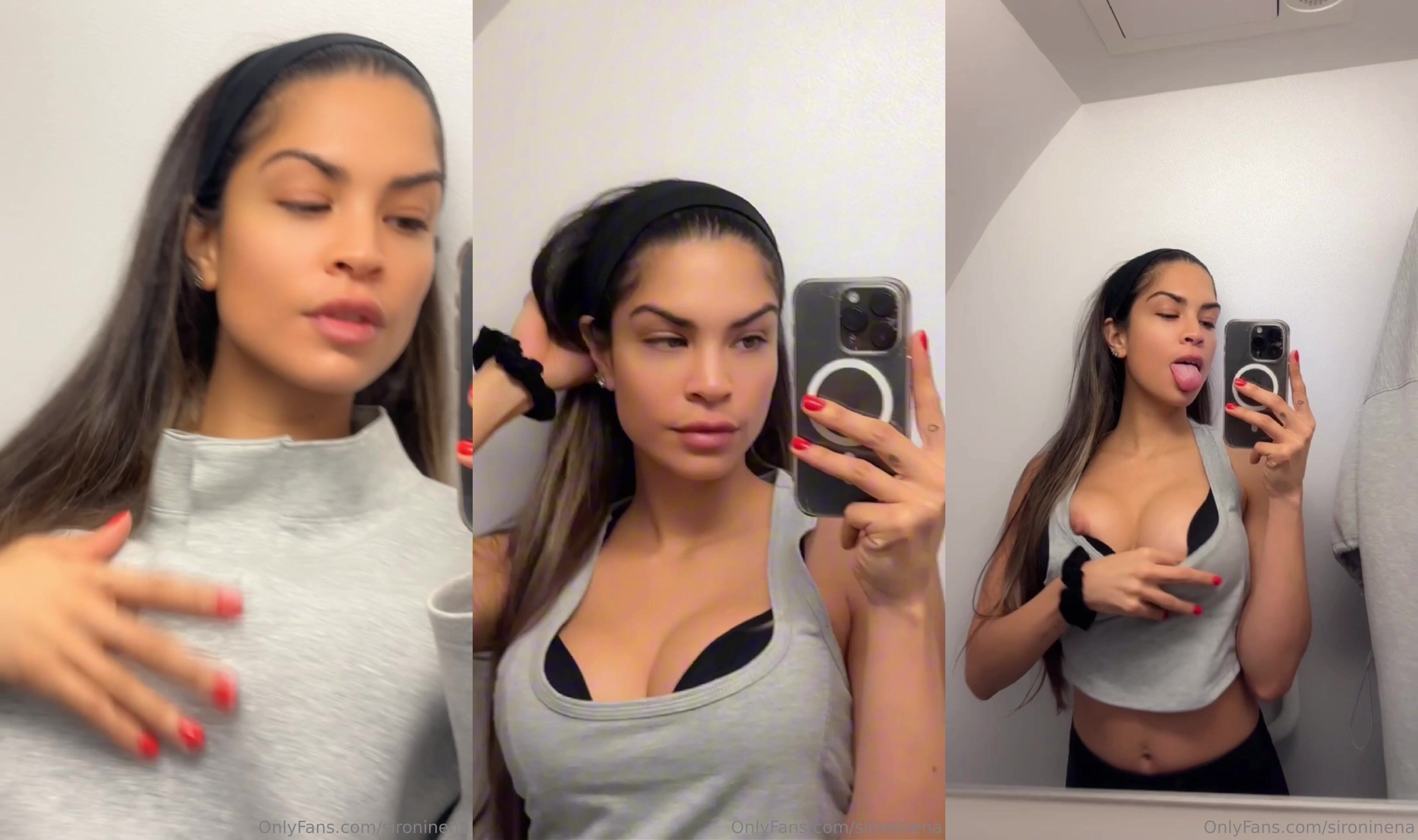 Sironinena Teases In Airplane Restroom