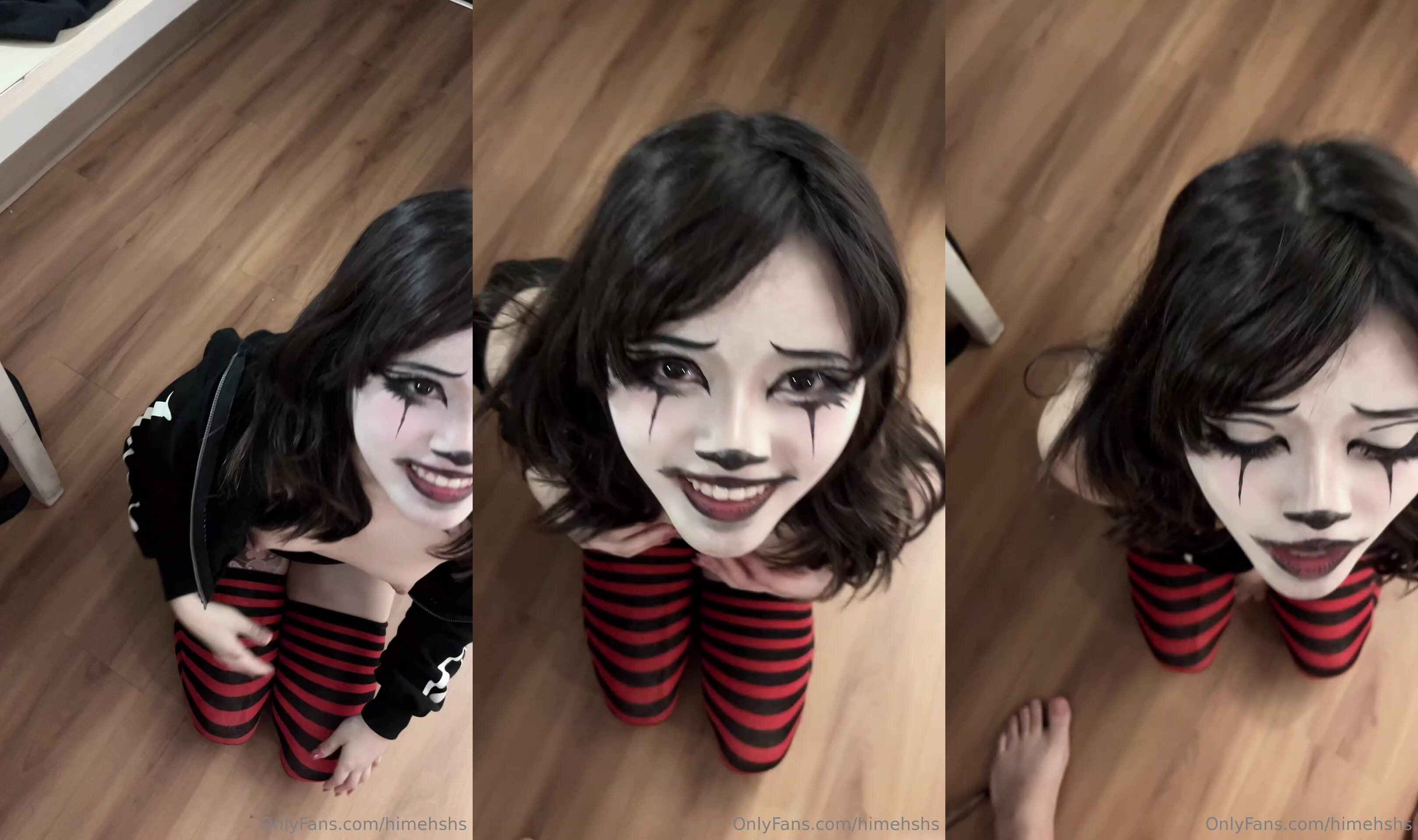 Clown Himehshs Receives A Facial POV