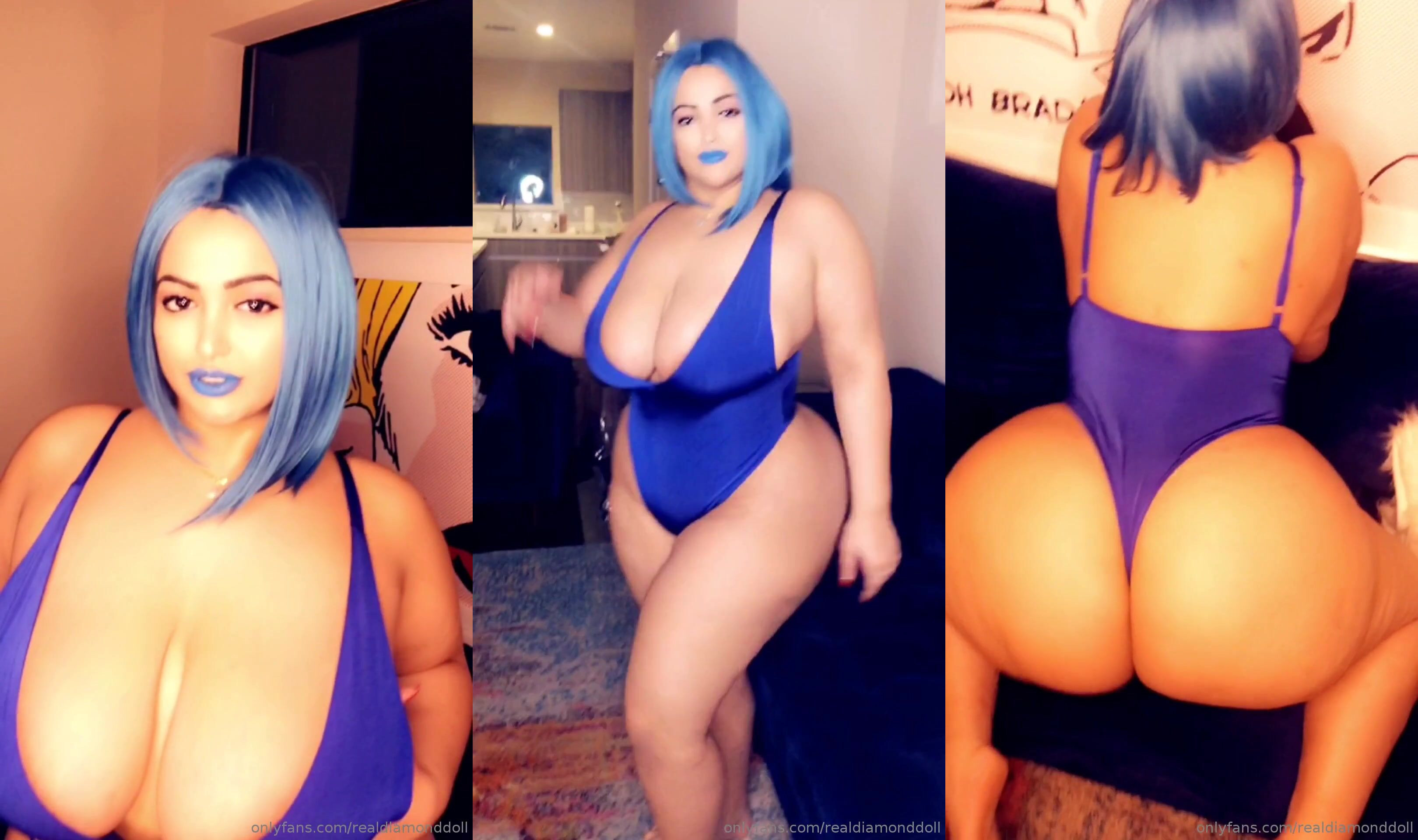Realdiamonddoll Bored And Horny In Her Slutty Blue Underwear