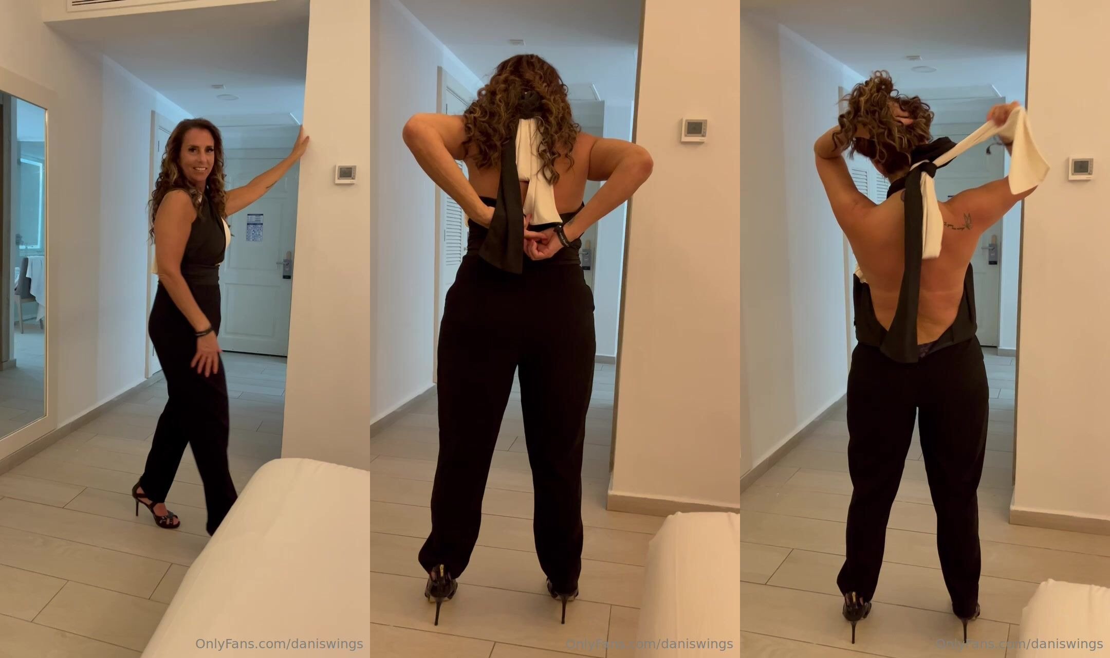 Daniswings Strips And Exposing Her Tits