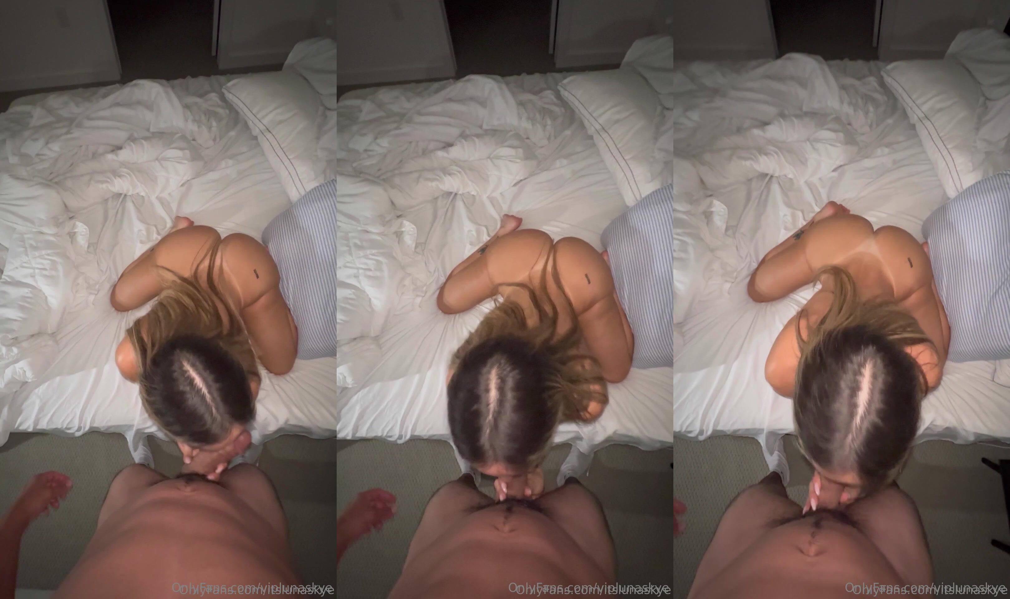 Luna Skye Gives Blowjob And Has Sex