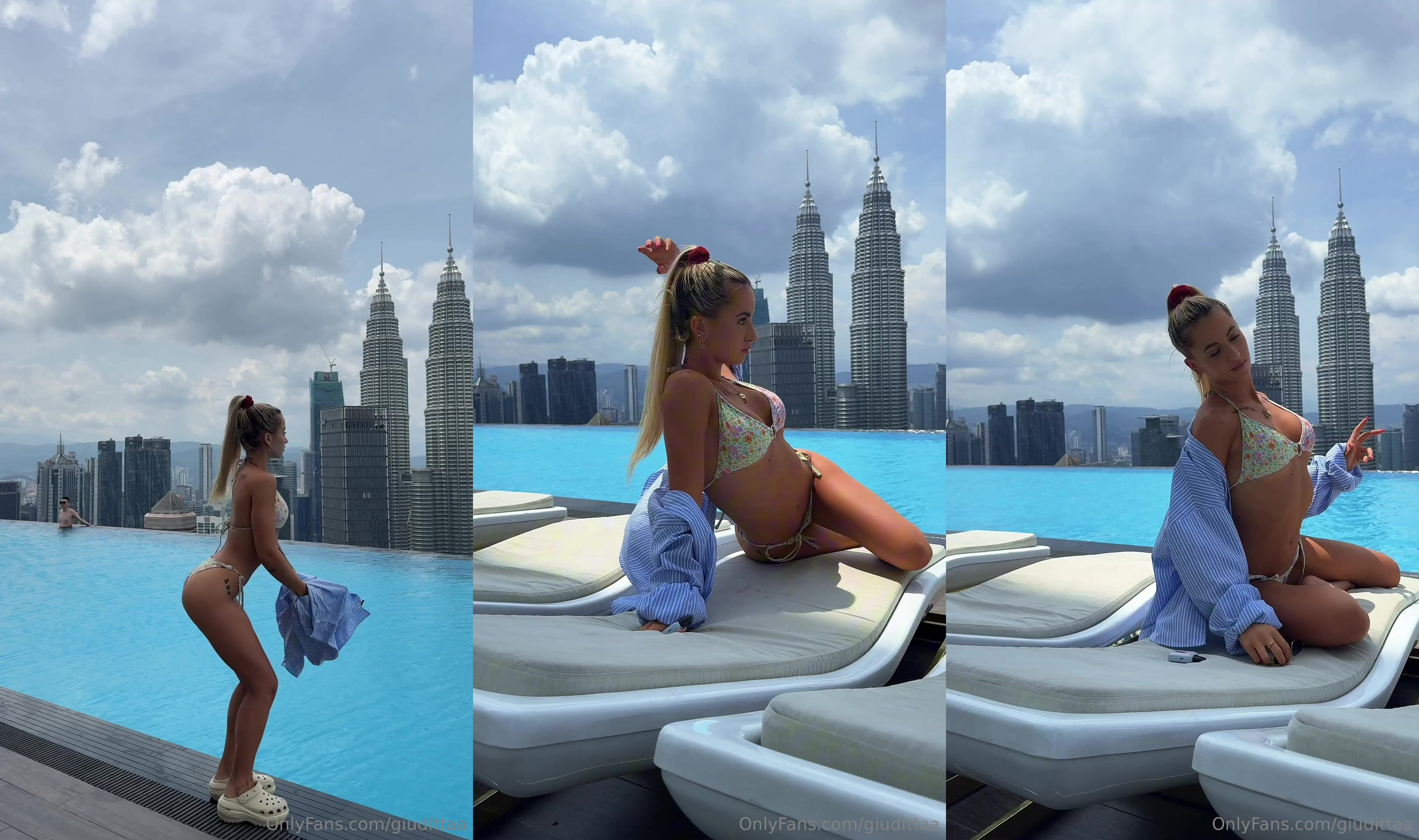 Giudittaa Strikes Sultry Poses In A Bikini