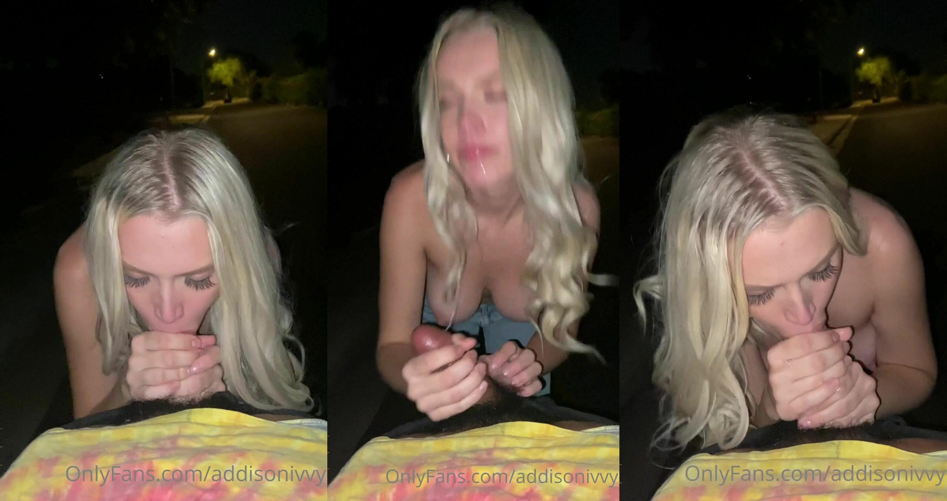 Addison Ivy's Evening Blowjob