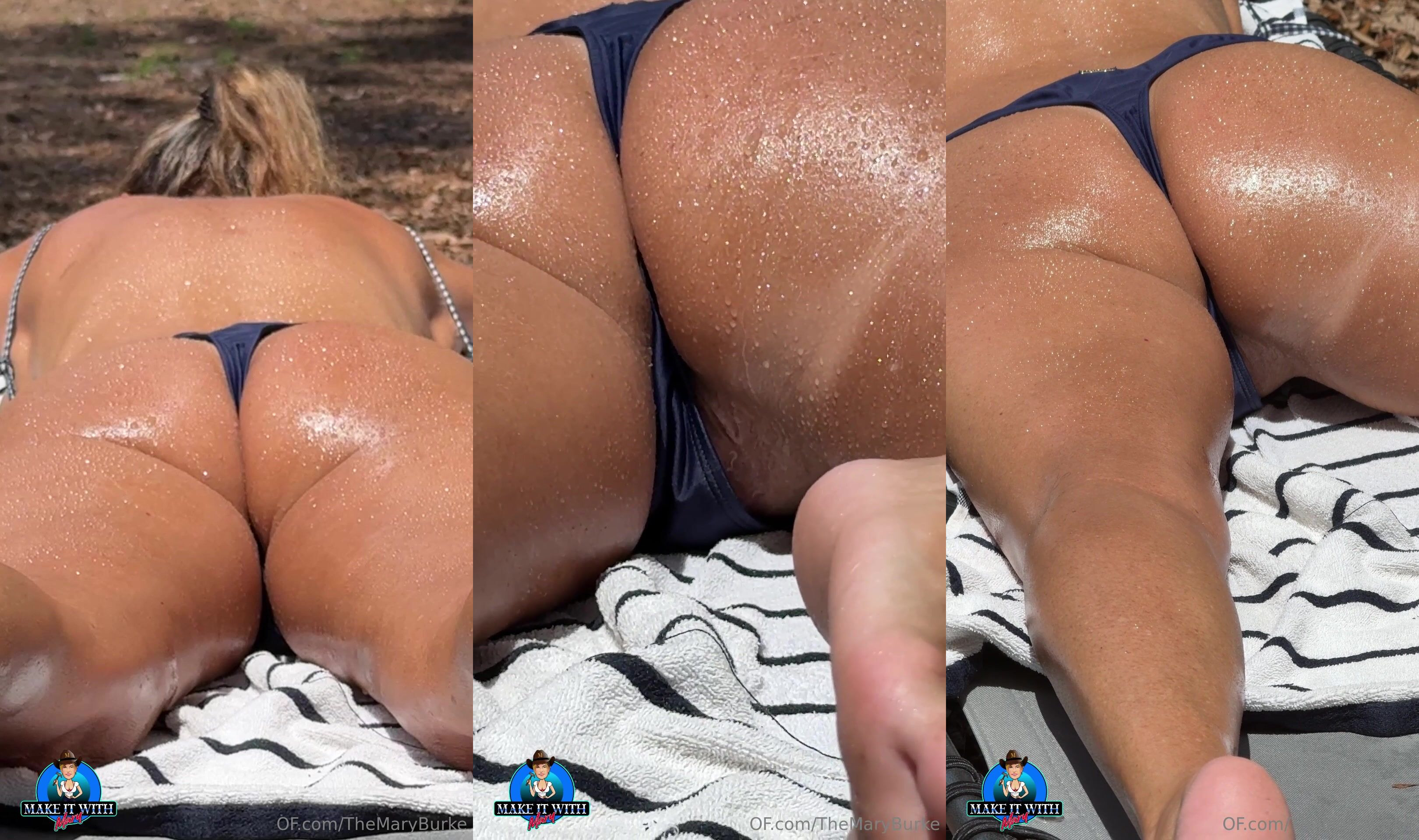 Themaryburke Sunbathes On A Hot Day