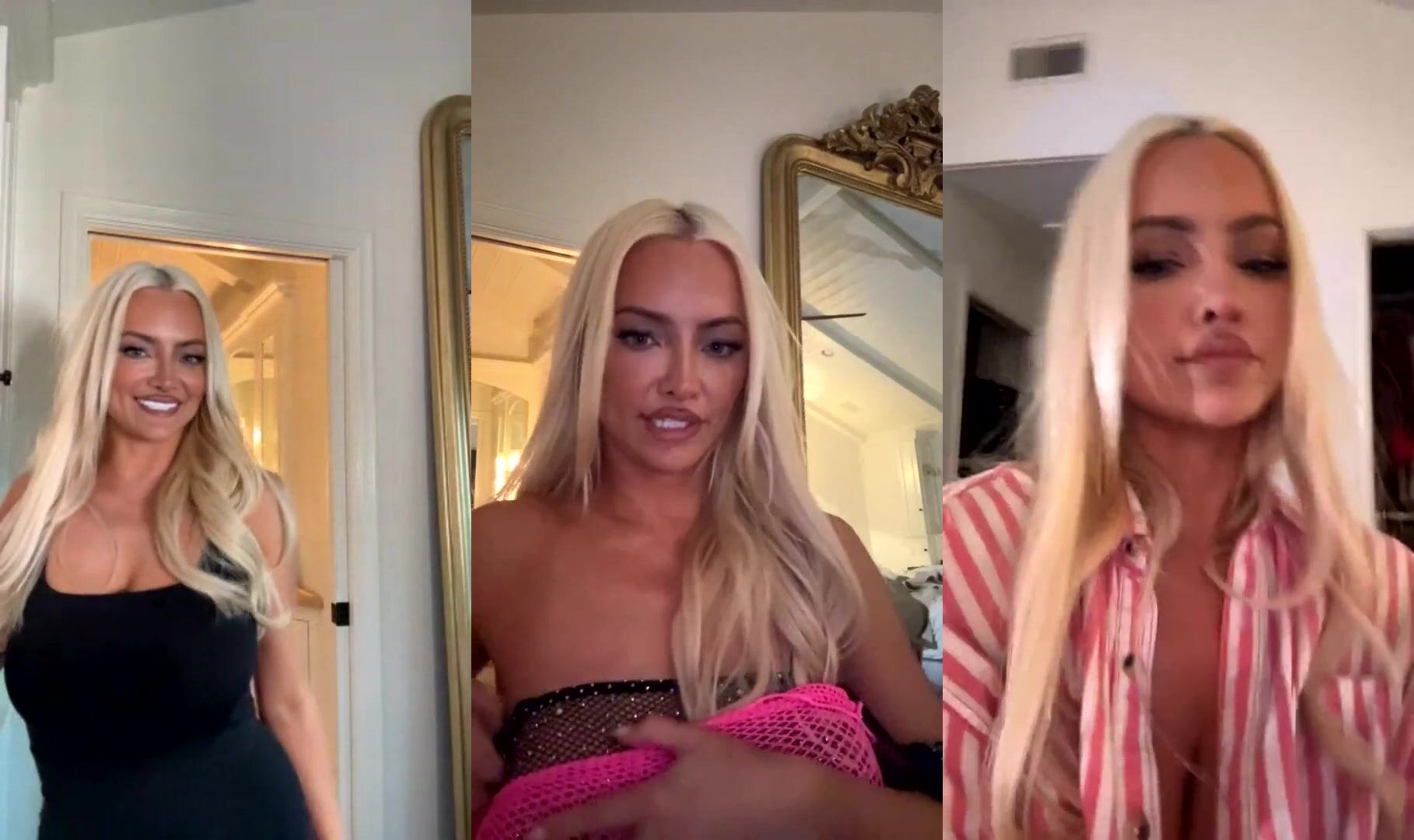 Lindsey Pelas Shows Off Her Curves During Live