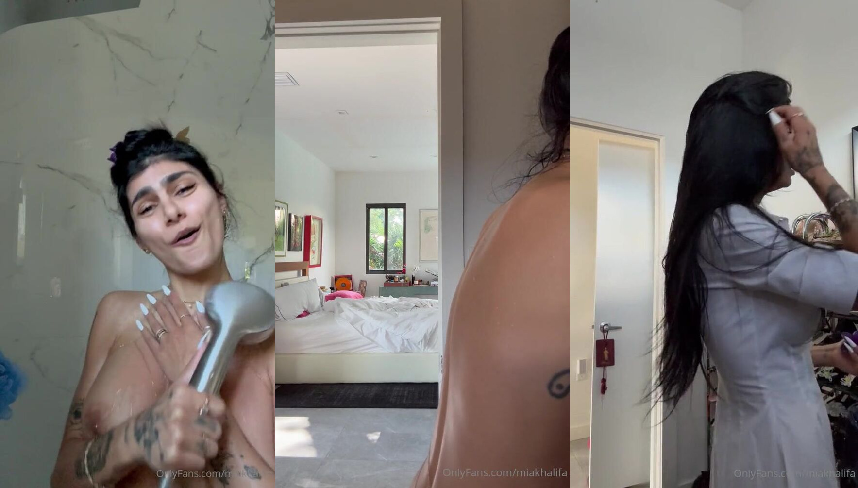 Mia Khalifa Flaunts Her Body In A GRWM Video