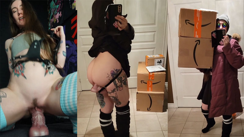 LiliJunex Plays With Her Big Dildo