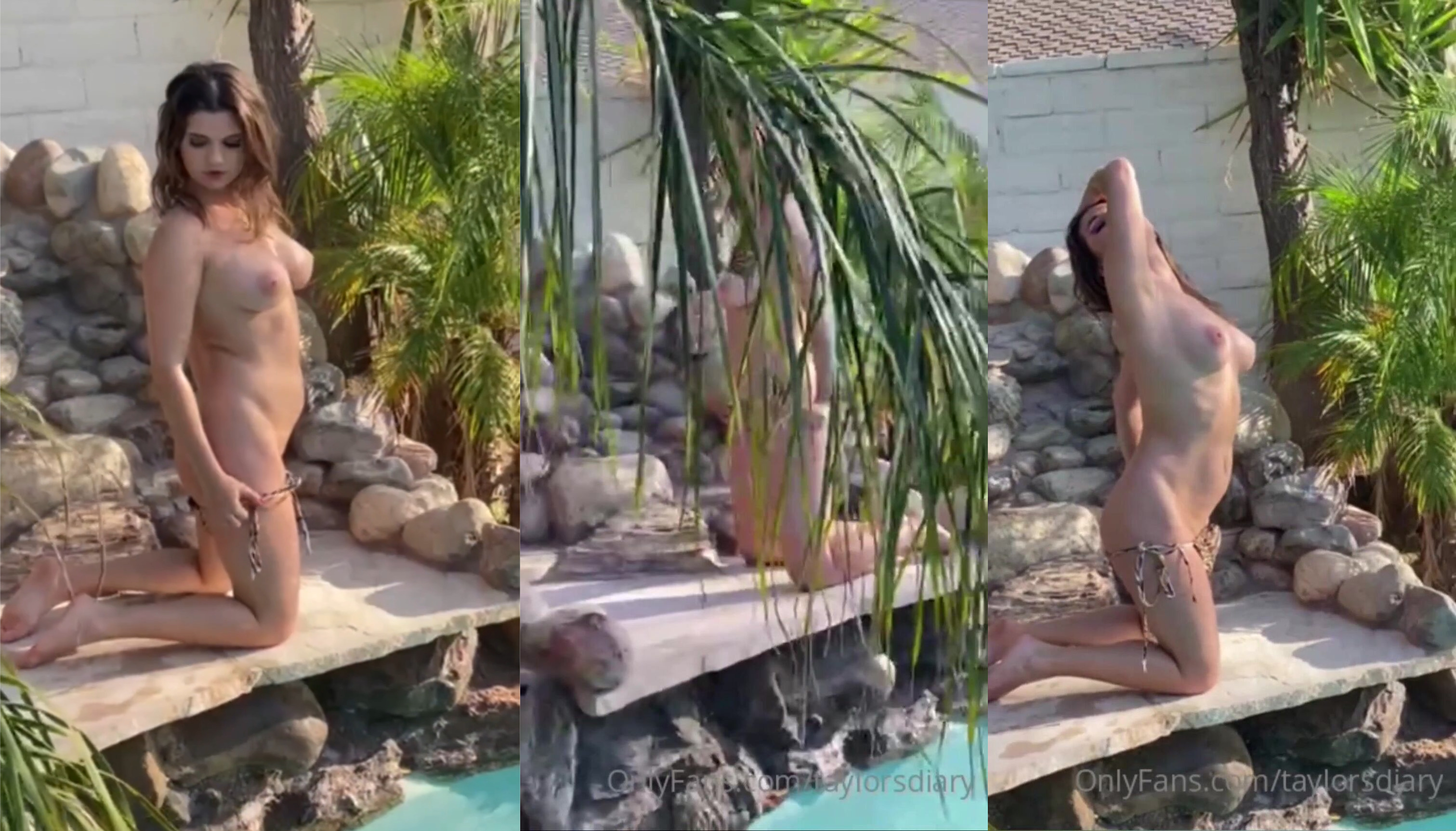 Seductive Poolside Photoshoot By TaylorsDiary