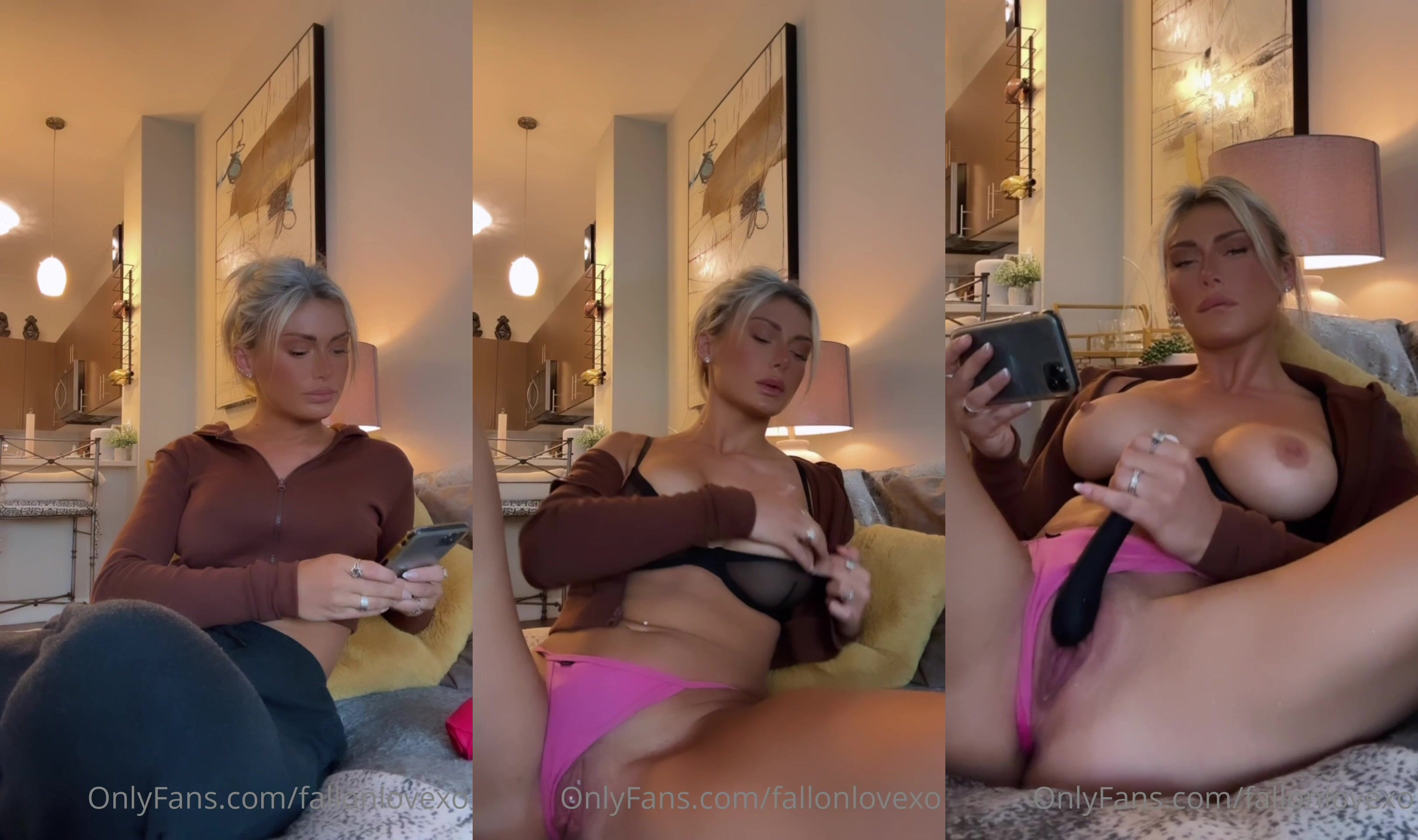 Fallonlovexo Masturbates With Her Vibrators