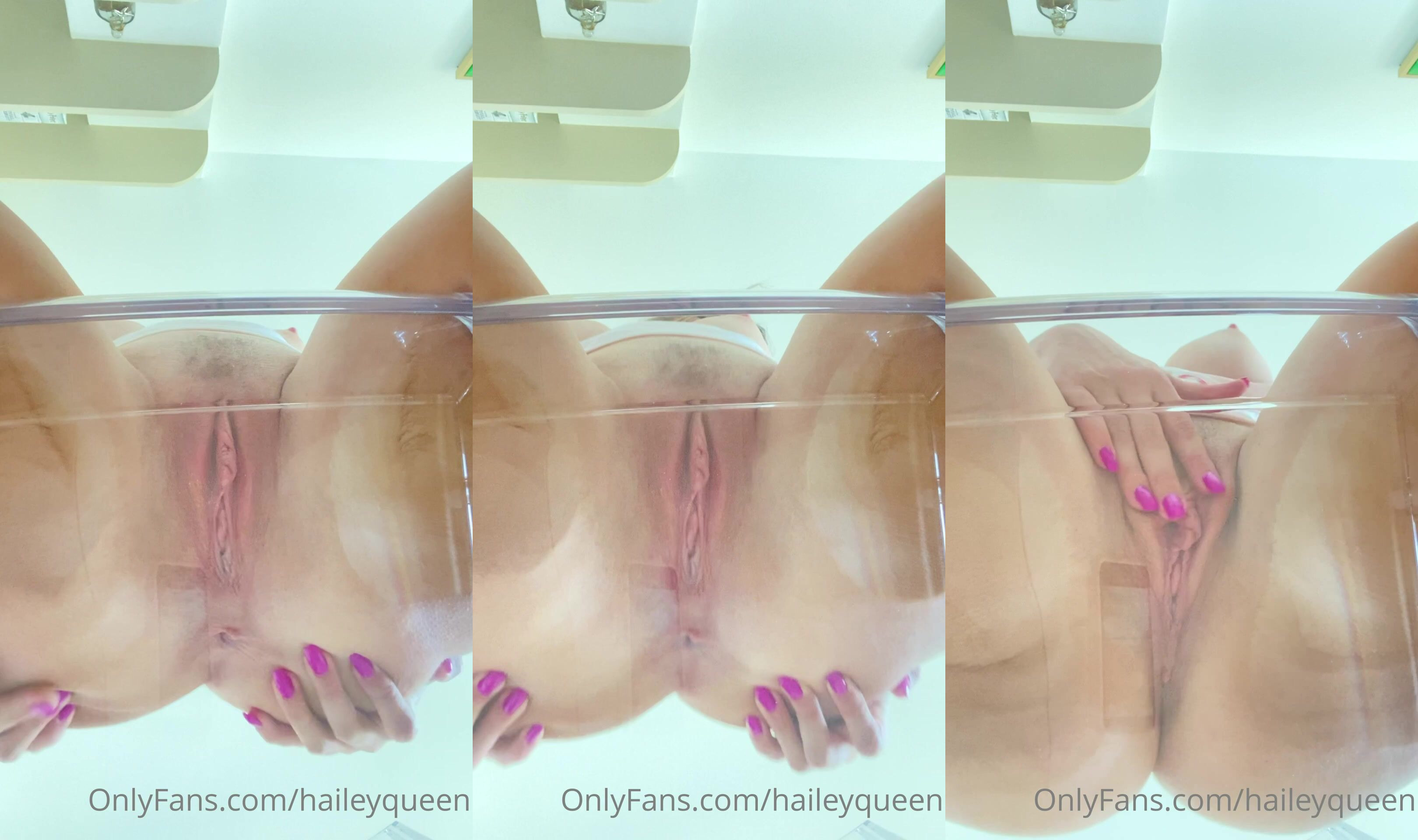 Hailey Queen's Transparent Chair Pussy POV
