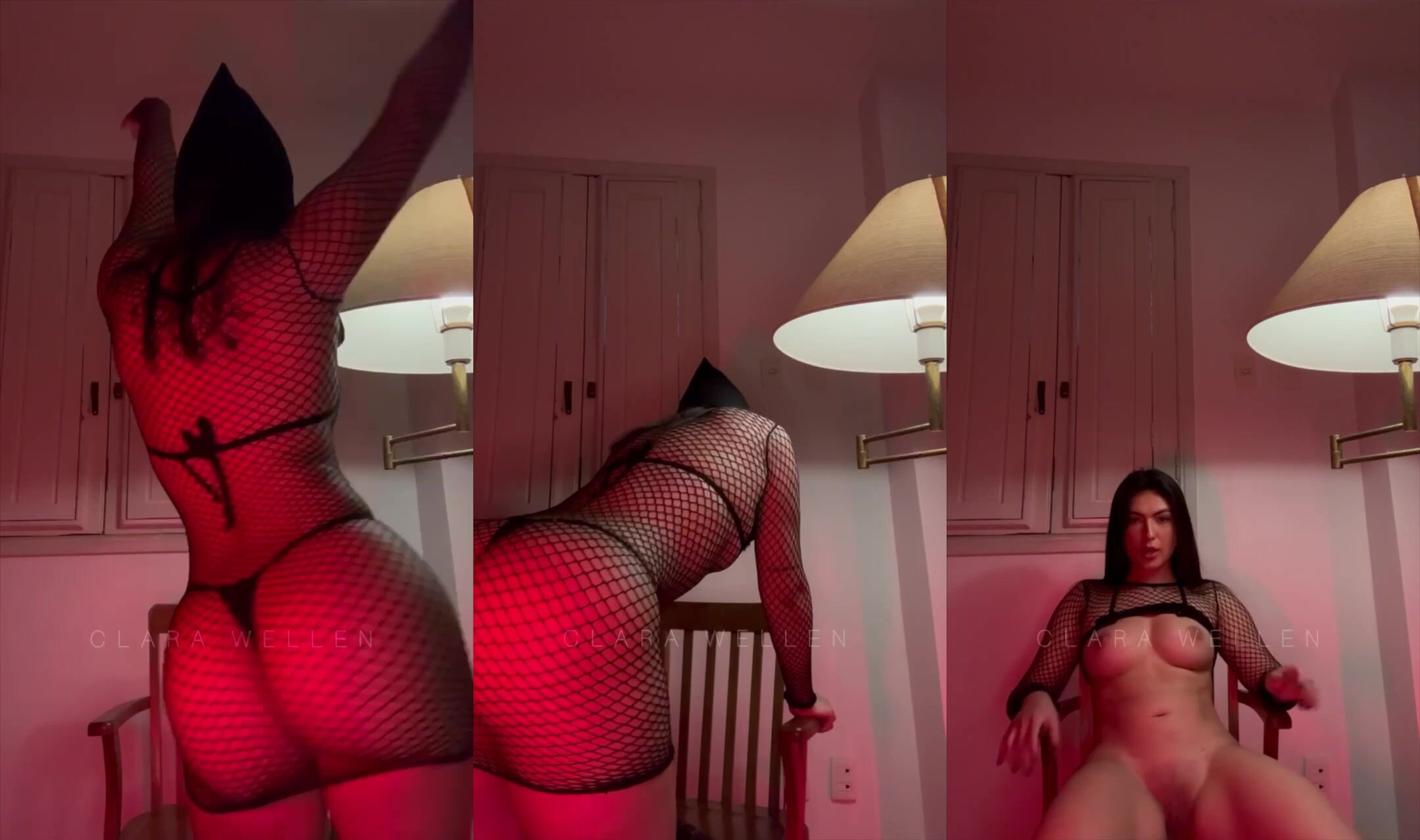 Clara Wellen Teases Her Sexy Body As Ghostface