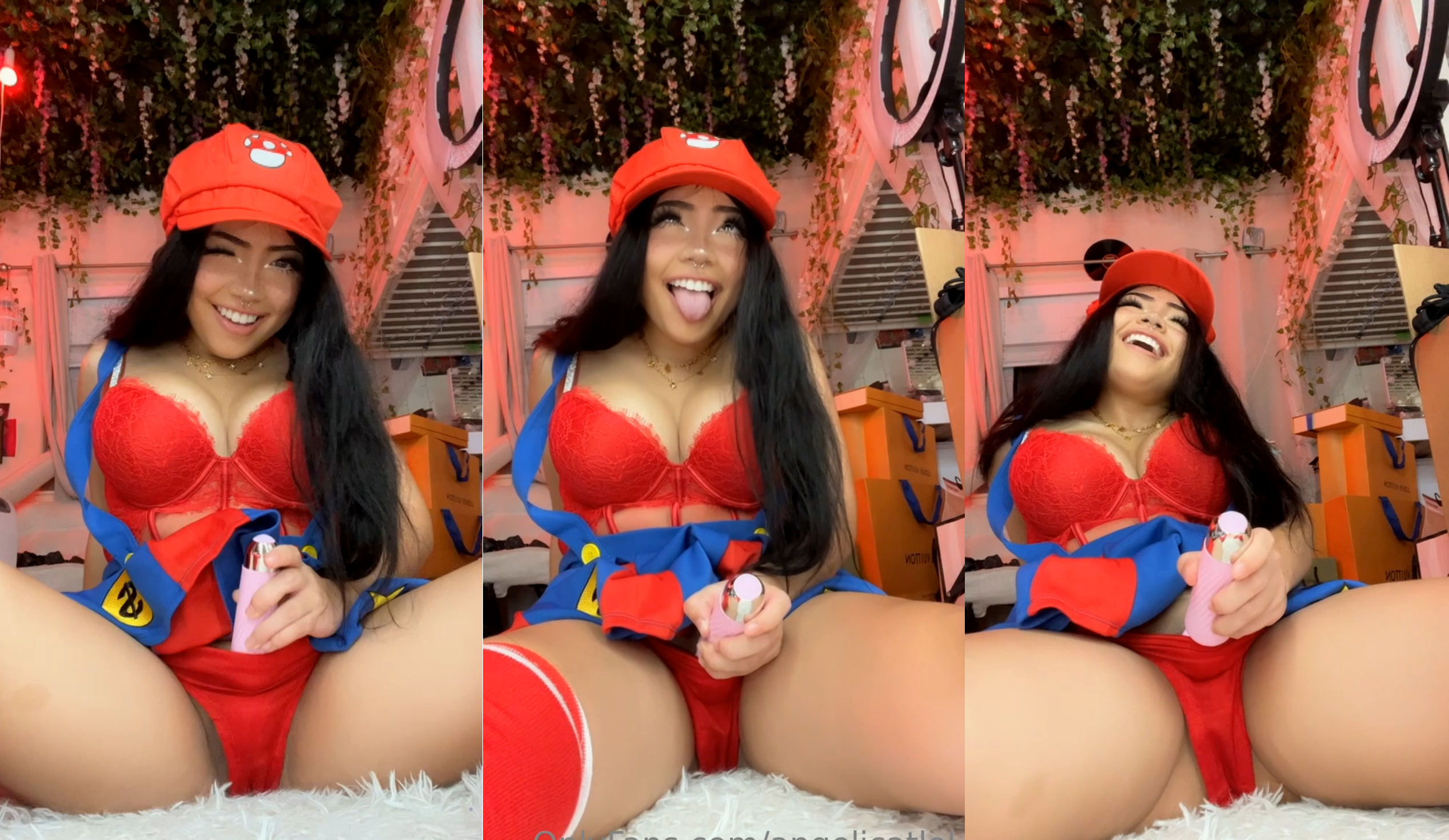 Angelicatlol Vibrates Her Pussy As Mario