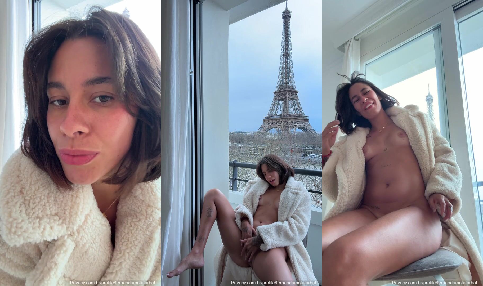 Fernanda Mota Farhat Masturbates In A Furcoat
