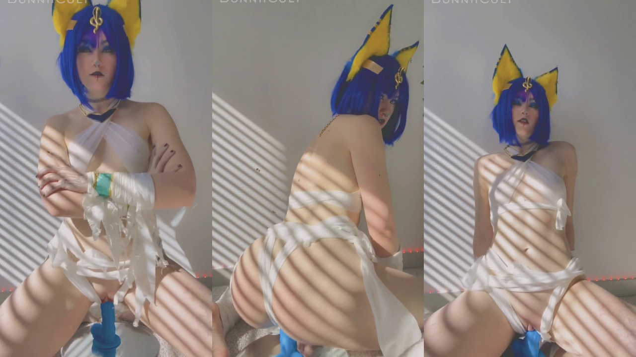 Bunniicult Riding A Dildo As Ankha