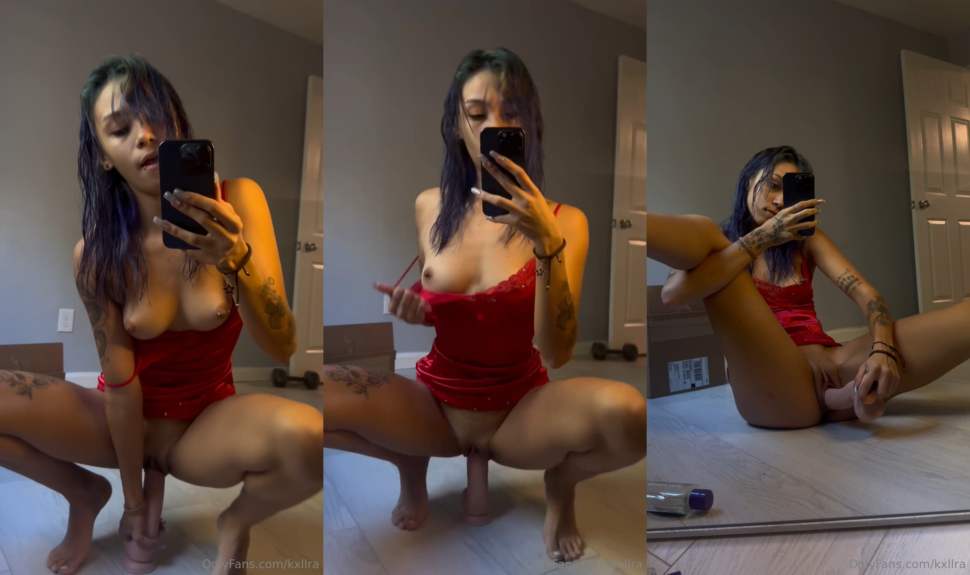 Kxllra Enjoys Bouncing On Her Dildo
