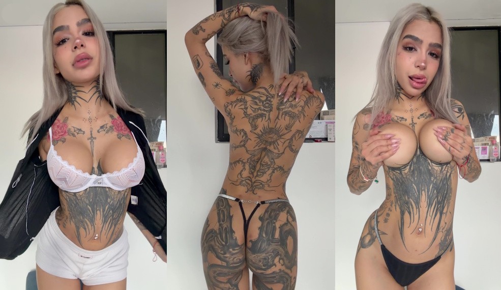 Barbie Vampi Strips To Tease And Flaunt Her Curves