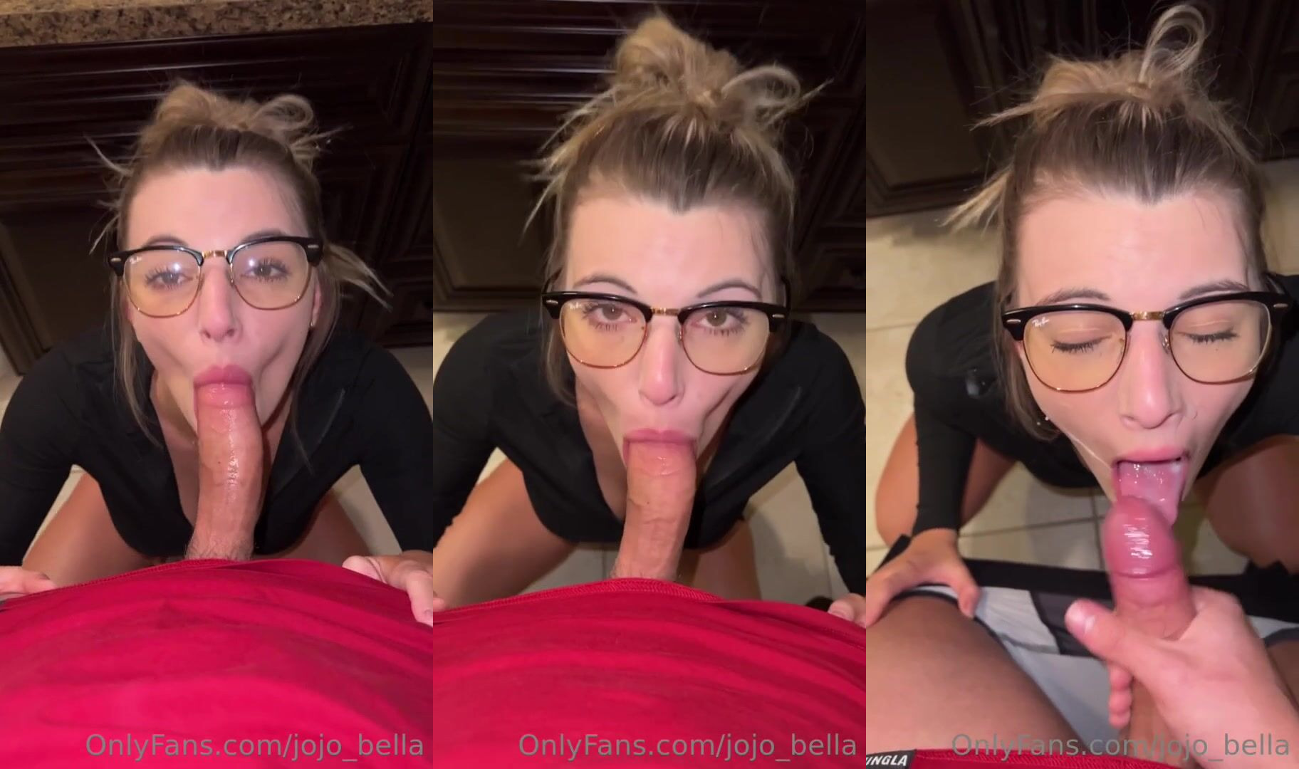 RosieRacks Gives A Blowjob And Takes Cum In Her Mouth