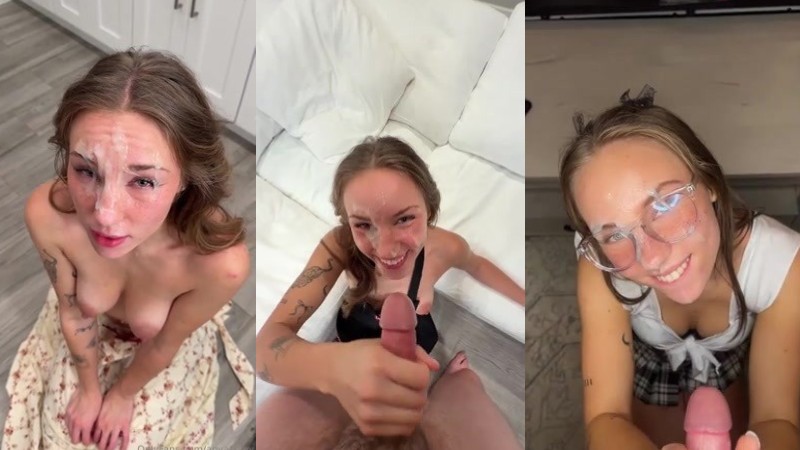 Anya Matusevich's Facial Compilation