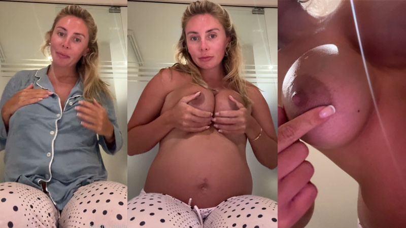Pregnant Bonnie Blue Shows Her Boobs