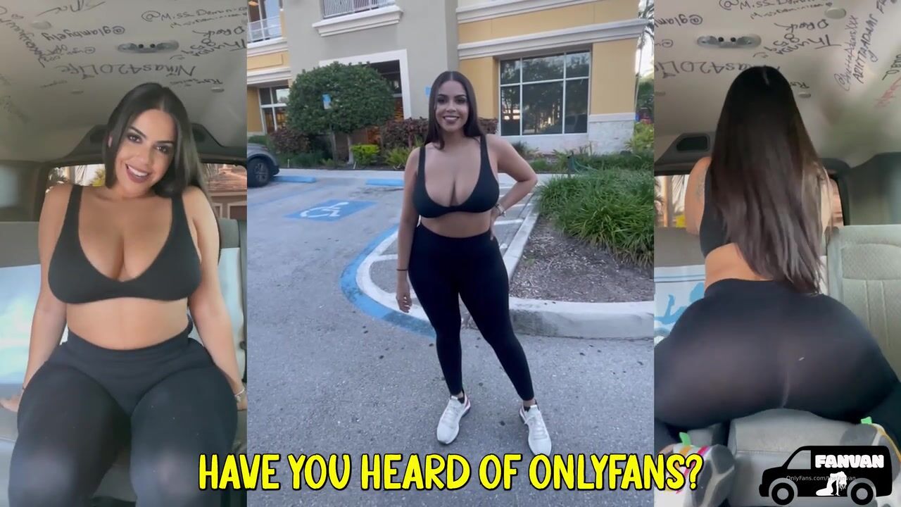 TheRealRebecca Masturbates Inside A Van