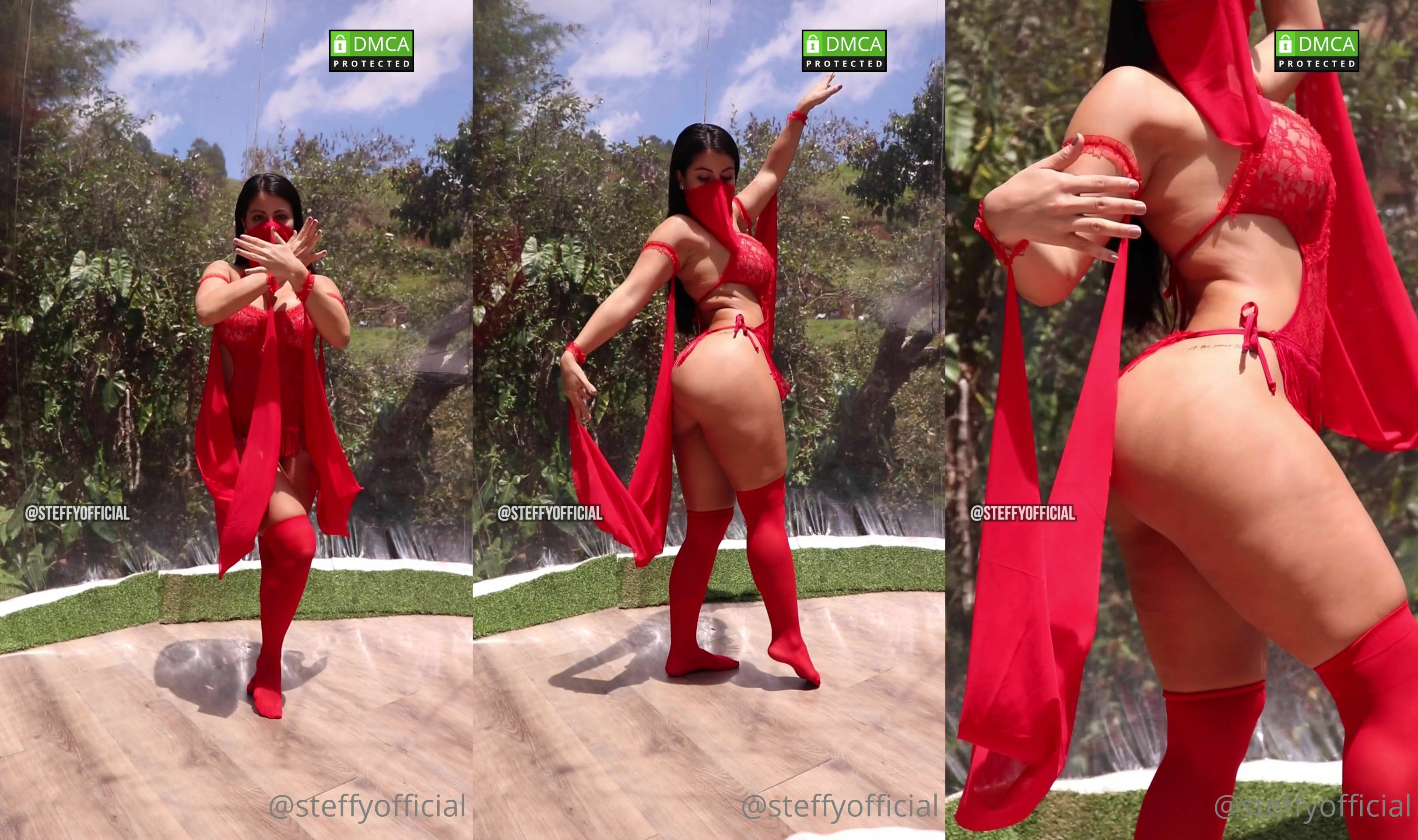 Steffy Moreno Seducing With Her Tits Out In Cosplay