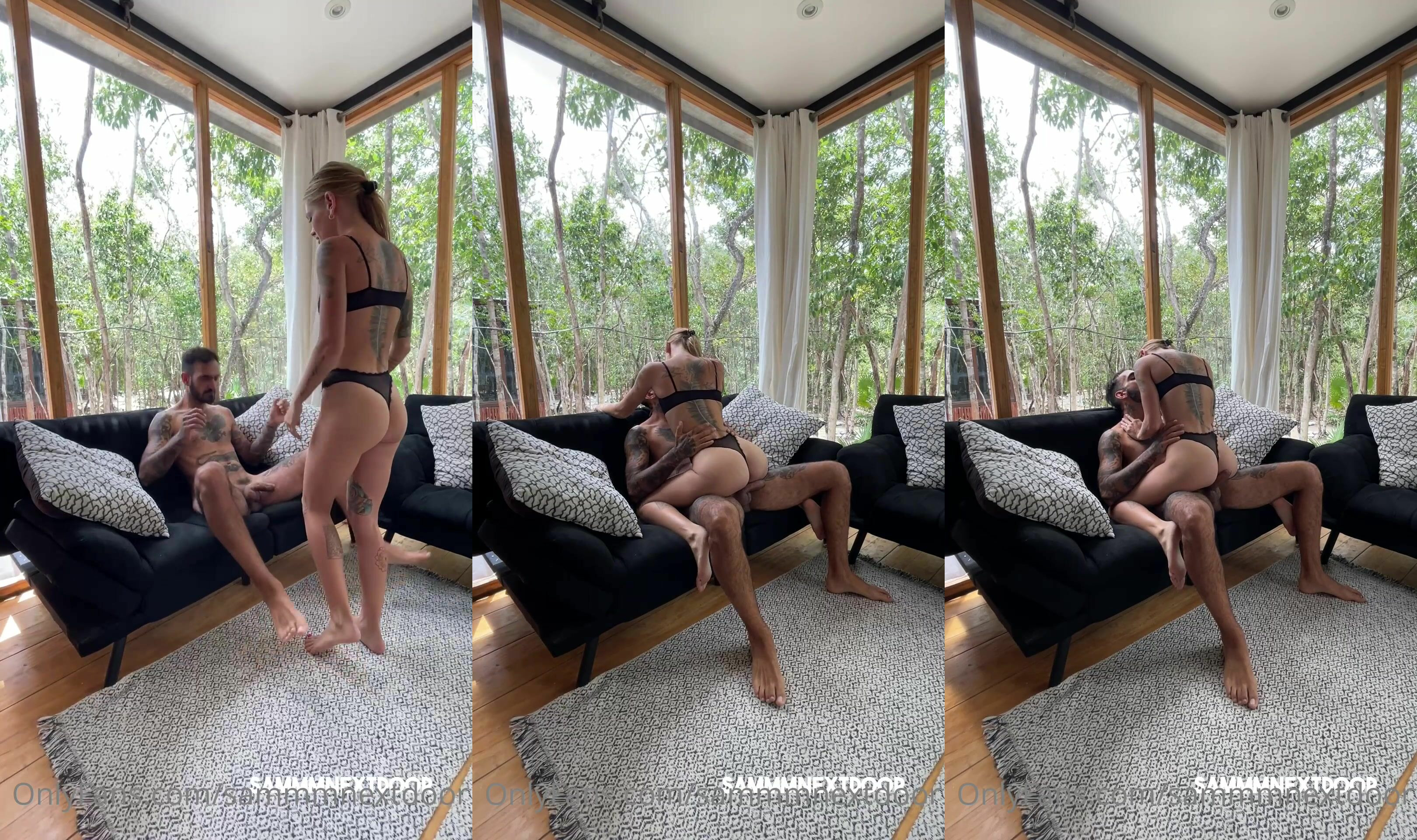 Sammmnextdoor's Friend Convinces Her To Fuck