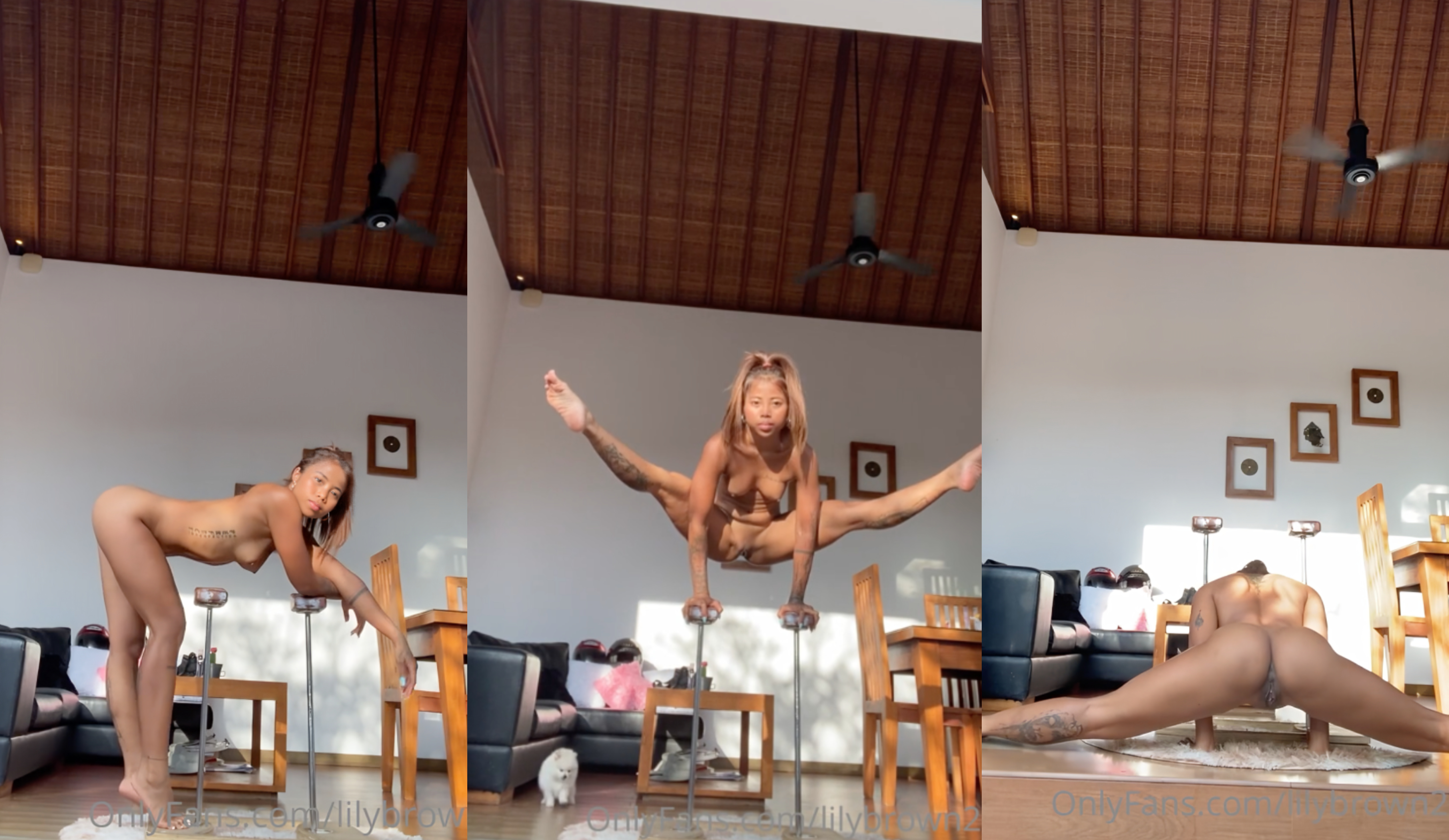 Lilybrown2 Does Yoga Naked