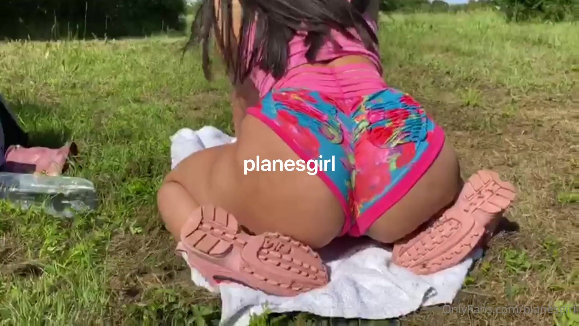 Planesgirl Masturbating Outdoors